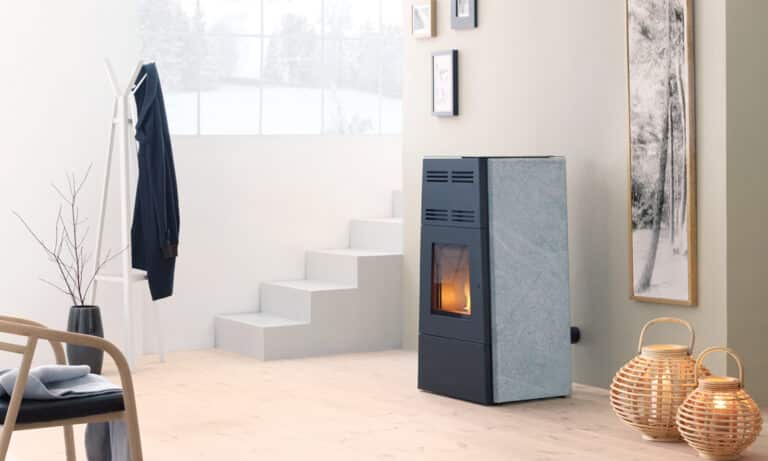 Poêle à pellets dans une habitation